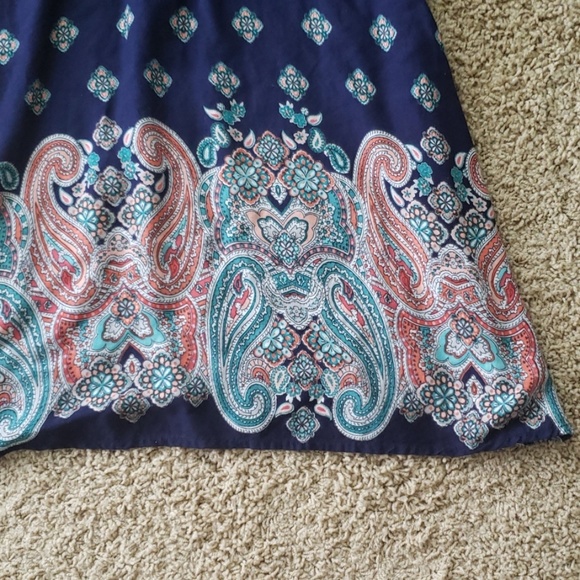 Navy and Paisley Top - Picture 2 of 6